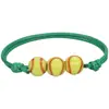 ¡Wow Amazon más vendido pulsera de baloncesto béisbol cordón encerado tejido softbol tenis fútbol Copa del Mundo accesorios de pulsera