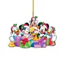 2024 Nuevo Colgante de Árbol de Navidad Transfronterizo Acrílico Plano Mickey Mouse Colgante de Navidad Decoraciones Navideñas
