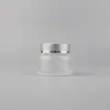 Frasco de Crema de Hombro Inclinado de 30g en Stock del Fabricante Frasco de Crema Transparente de Vidrio Mate de Hombro Inclinado de 50g Frasco para Crema de Ojos Frasco para Crema Facial