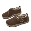 Botas de Nieve de Caña Baja Más Vendidas Transfronterizas Velcro Otoño e Invierno Nuevas Botines con Forro de Terciopelo Cómodos Versátiles Cálidos Zapatos de Algodón para Mujer