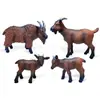 Conjunto de 4 Mini Figuras de Cabra  Miniaturas Realistas de Animais de Fazenda em PVC para Crianças e Colecionadores Playset de Modelo de Cabra para Brinquedos Educativos e Decorações 21
