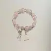 Sin Tabúes DIY Pulsera China de Flores Mariposas con Cuentas para Mujer con Buen Aspecto Pulsera Estilo Ins Regalo para Mejor Amiga Pulsera