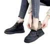Botas de Nieve de Suela Plana para Mujer 2026 Nuevas Elegantes de Invierno con Felpa Adentro Antideslizantes Botines Cortos Botas de Algodón Grueso Cálido