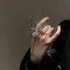 Anillo Exagerado de Mariposa Grande para Mujer, Moderno y Único Diseño de Nicho con un Estilo Minimalista de Alta Gama, Accesorio Decorativo y Único