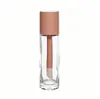 Botella redonda de 30 ml para base de maquillaje en stock para venta al por mayor, botella redonda recta de fondo grueso para recarga de máscara de pestañas, botella de vidrio cosmético