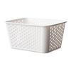 Cesta de Almacenamiento Hueca Estilo Japonés, Caja de Almacenamiento de PP Engrosada para Snacks, Juguetes y Cosméticos, Adecuada para Organización en Dormitorio y Encimera del Hogar