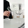 Ins Nicho Romântico Francês Diamante Champanhe Vinho de Frutas Taça de Cocktail Taça de Mistura para Cocktail Cálice