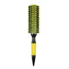 Nuevo peine rodillo de aluminio extendido para el cabello con mango de madera, peine cilíndrico para peinar el cabello, alta temperatura, esponjoso, peine de belleza