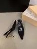 Primer Encuentro: Sandalias de Punta Estilo Francés de Gama Alta de Nicho, Zapatos de Hada, Primavera/Verano 2026, Tacones Altos Marrones de Punta