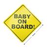 Nueva pegatina reflectante de protección solar impermeable para bebés con logotipo de Amazon Baby on board.