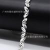 Corrente de Garras com Strass Corrente de Diamante de Cristal Corrente Galvanizada Soldada à Mão DIY Cadarço Bolsa Feminina Acessórios de Vestuário Acessórios