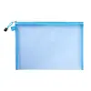 Bolsa de Documentos de Malla Transparente Multiespecificación Color Simple Almacenamiento Estudiante Oficina Bolsa de Archivos Gran Capacidad Puede Imprimir Logo