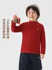 Ropa interior base para niños de Europa del Este, ropa cálida de invierno, nueva ropa para niños, top de invierno para bebé, camiseta de manga larga, estilo moderno