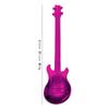 Colher de violão criativa fofa de aço inoxidável 304, colher de bar musical, sobremesa, bolo, sorvete, mini colher