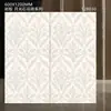 Azulejo Floral Cerámico Completo Acabado Mate 600X1200 Cocina Balcón Pared de Fondo Pieza Floral Azulejo Estilo Crema Azulejos de Baño