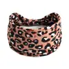 Diadema con Estampado de Leopardo, Cebra y Serpiente Europea y Americana Sexy para Mujer Diadema Elástica Nudo Diadema Deportiva