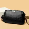 Bolso Cruzado de Cuero Genuino DENK para Mujer 2024 Nuevo de Moda Casual Gran Capacidad Bolso de Hombro Cruzado de Cuero