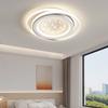 Lámpara LED cuadrada geométrica de espectro completo inteligente para protección ocular contra luz azul, simple, elegante, moderna, decoración del hogar, lámpara de techo