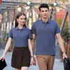 Ropa Nueva Estilo Coreano Ropa de Pareja Ropa de Clase Ropa de Trabajo Camiseta Camisa Polo Estampada Camisa Publicitaria Ropa de Trabajo Ropa de Clase Deportiva Publicidad