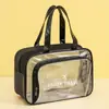 Runhui pedidos pequeños hechos a medida productos impresos listos para usar, pedido mínimo 50 piezas, bolsa de playa transparente, neceser impermeable, bolsa de separación seca y húmeda