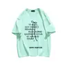 Camiseta de Manga Corta de Algodón Puro con Estampado de Letra de Lazo Estilo Ballet Americano Verano Moderna Versátil para Hombres y Mujeres