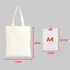 Bolsa de Tote de Lona Lisa Reutilizable para Compras Manualidades DIY Promoción