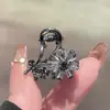 Presilha de Cabelo Exclusiva com Laço de Strass Pequena Presilha de Tubarão para Cabelos Soltos Franja Acessório de Cabelo 2026 Novo Estilo Sensação de Alto Padrão