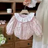 Roupas de Bebê Novas da Moda para Primavera e Outono Macacão Doce Estampado para Menina Body de Manga Longa para Recém-Nascido