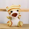 Simulación Súper Lindos Animales del Bosque Seis Juguetes de Peluche Llaveros Bolsas Ropa Colgantes Exportación Fábrica de Exportación Venta Directa