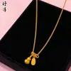 Tienda de Oro Mismo Estilo Arena Dorada Hielo Triturado Brillante Corazón Barra de Oro Pequeña Cadena para Clavícula Popular para Mujeres Próspero Pronto Venta al por Mayor