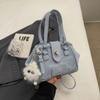 Bolso de estilo coreano Niche Sense para mujer, nuevo bolso bandolera informal sencillo de primavera y verano 2024, color azul