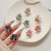 Mini Pinza para el Cabello de Camelia para Mujer, Accesorio Lateral para el Cabello, Pasador Pequeño para Flequillo, Adorno para el Cabello, Pinza para Trenzar