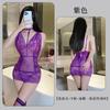 Fan Lei Zanja V Profunda Encaje Lencería Sexy Encaje Perspectiva Vestido Cadera Uniforme Ropa para Dormir qqny939