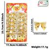 12/placa 5.5cm ouro e prata pano brilhante arco de Natal decoração de Natal DIY arranjo glitter pequeno arco