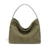 Bolso Tejido de Alta Calidad Popular de Amazon Transfronterizo Otoño e Invierno 2025 Nuevo Bolso Grande Escarchado Europeo y Americano Bolso de Hombro