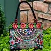 Bolsa Bordada Estilo Étnico de Yunnan Bolso de Mano Bordado Lona Retro Bolso de Hombro Versátil Bolso para Mujeres de Mediana Edad y Mayores Bolso para Mamá