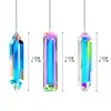 Juego de 3 piezas cristal atrapasol prisma colgante para decoración de ventana AB arcoíris creador colgante de jardín