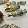 04 Malla de Acero Inoxidable + Cabeza de Cobre Filtro de Pantalla para Bomba de Agua Filtro al Final de la Tubería de Agua Se Puede Conectar a Manguera Filtro de Manguera de Goma Desmontable