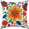 Funda de Almohada de Flor Nueva y Colorida para Amazon Transfronterizo, para Sala de Estar, Sofá, Asiento de Coche, Decoración de Fiesta, Cojín, Almohada, Almohada Lumbar
