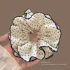 Scrunchie com vibe feminina, elástico de cabelo coreano fofo, acessório de cabelo estilo preguiçoso oversized, faixa de cabelo para coque