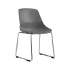 Silla de Entrenamiento Minimalista Nórdica con Marco de Acero Galvanizado en Forma de Lazo, Silla de Plástico Grueso Apilable Multicolor, Directo de Fábrica