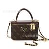 Bolso de Mano Popular para Mujer Estilo Vintage Europeo y Americano 2025 Nueva Moda Color Sólido Versátil Bolso con Cadena Bolso Cruzado