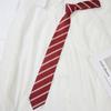 Corbata Pajarita Roja Azul Dorada Estilo Campus Japonés JK/DK para Hombres y Mujeres Cremallera Libre Sin Cremallera Raya Vino Tinto Tendencia