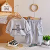 Moda Otoñal para Niños Ropa Infantil Larga 0-5 Años 1 Nuevo Elegante Niño Bebé Ropa Estilo Primavera Otoño Conjunto de Dos Piezas Moderno