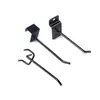 Ganchos de Estante Pintados en Blanco y Negro, Vigas de Tubo Cuadrado, Ganchos de Tubería, Ganchos de Trípode, Ganchos para Tablero Perforado, Ganchos para Joyería para Tablero Ranurado