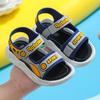 Sandalias de Verano de Moda para Niños de Punta Abierta Nuevo 2025 Zapatos Deportivos de Playa con Velcro para Exterior para Niños Antideslizantes para Niñas