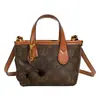 Bolsa Tote Vintage Estampada de Cesta de Legumes Versátil da Moda para Mulheres 2025 Nova Bolsa de Mão Leve de Luxo Bolsa de Ombro Transversal