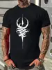 AliExpress Transfronteiriço 2025 Código Europeu Transfronteiriço Camiseta Masculina de Algodão Estampada Casual de Manga Curta Camiseta de Algodão Complexo