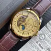 Reloj mecánico de correa serie Tourbillon marca actual de 100 años tendencia de negocios para hombre