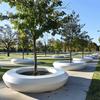 Asientos para Piscina de Árbol de Fibra de Vidrio, Taburetes para Árbol de Paisaje de Jardín al Aire Libre y Parques, Sillas Cuadradas para Maceteros con Forma Especial para Centros Comerciales, Personalizado
